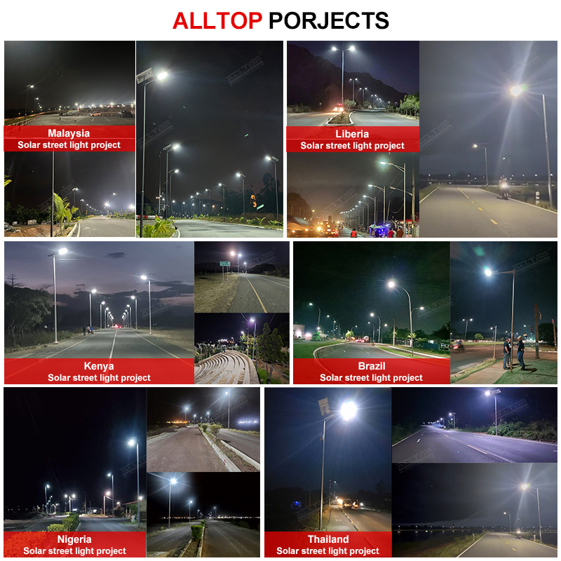 Alltop Alta Brilho SMD IP65 Impermeável 100W 200W Tipo Dividido Estrada de Altaways Luz Solar LED para Exterior