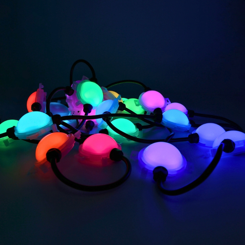 Decoração de Natal com Luzes de Bola de Pixel LED para Árvore de Natal DMX String Inteligente