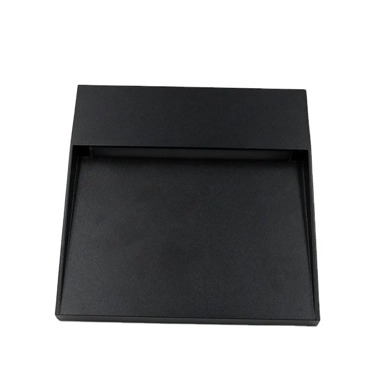 Moderno 3-10W Lâmpadas de Parede Externas de Alumínio LED à Prova d'Água Quadradas Embutidas para Escadas, Cantos e Pisos para Uso em Jardim