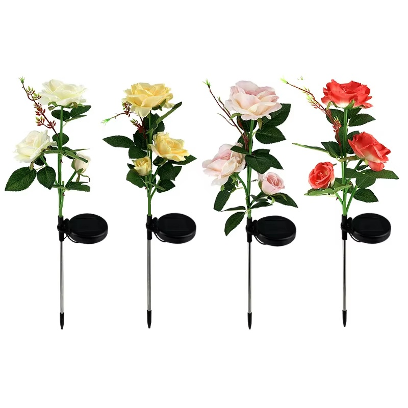 Luzes Decorativas de Paisagem para Jardim ao Ar Livre com Plugue à Prova d'Água para o Solo de Rosas Solares 5