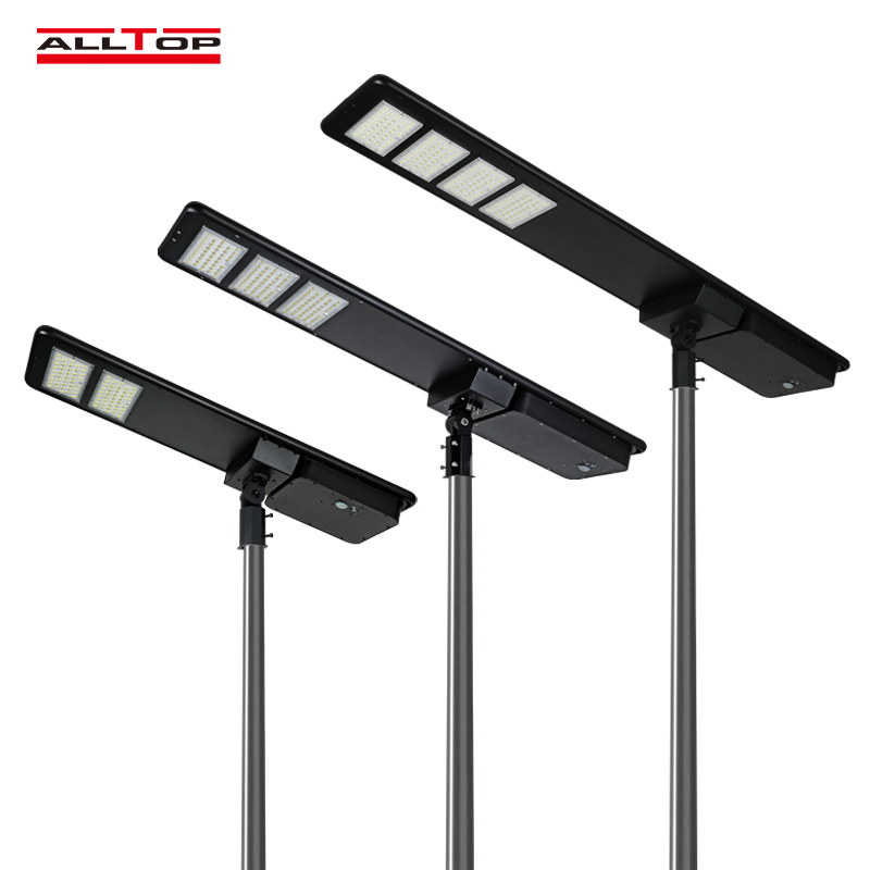 Todos os IP65 Lâmpada Solar de Rua Integrada à Prova d'Água para Exterior com Sensor de Movimento Lâmpada de Jardim Solar para Parede e Gramado Controle Remoto Luz de Inundação Lâmpada LED por Atacado