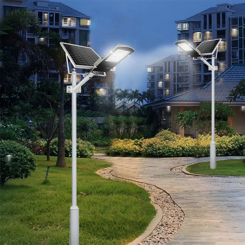 Luminária de Rua Solar de Alumínio Fundido 100W Tipo Dividido