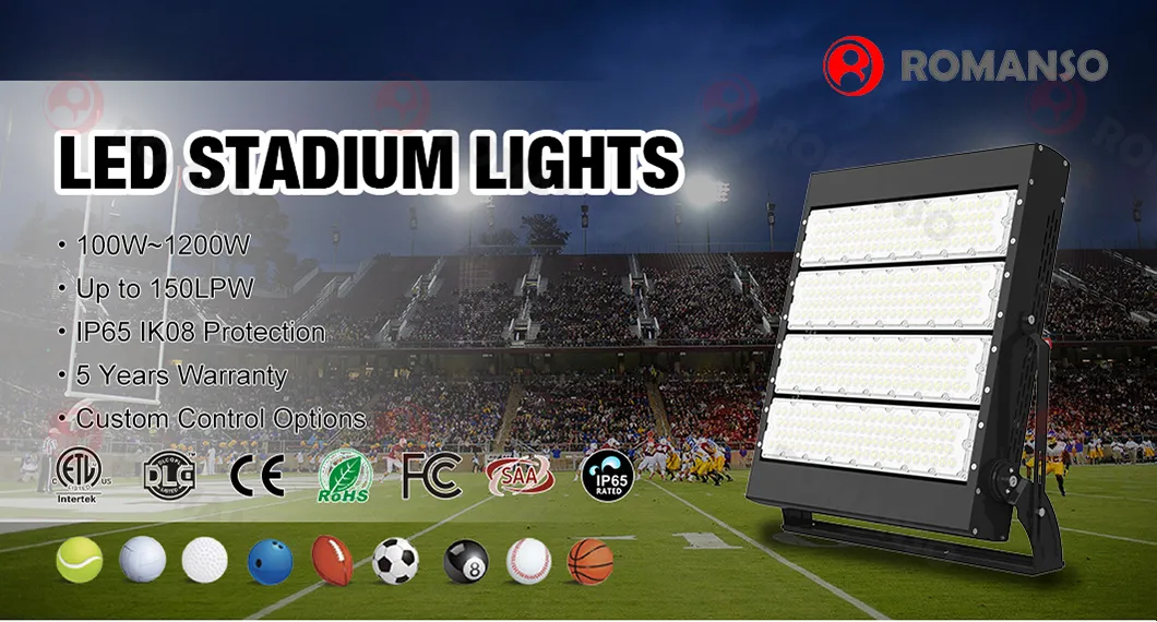 Luz de Inundação LED para Estádio