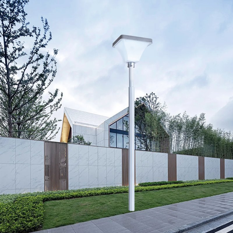 Luz de Rua Solar Controlada Tudo em Um Luzes de Estacionamento