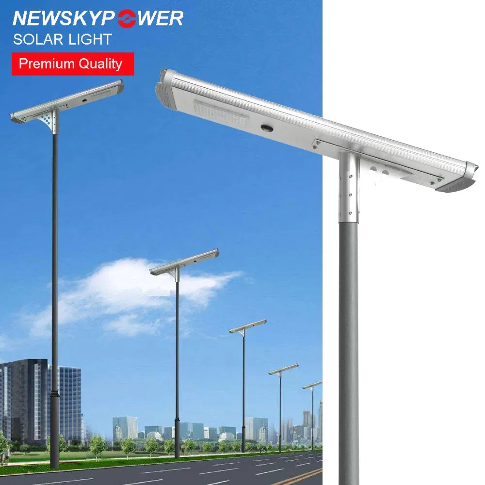 Luzes de Rua Solares LED Inteligentes Integradas para Exterior com Gateway Zigbee Lora IoT
