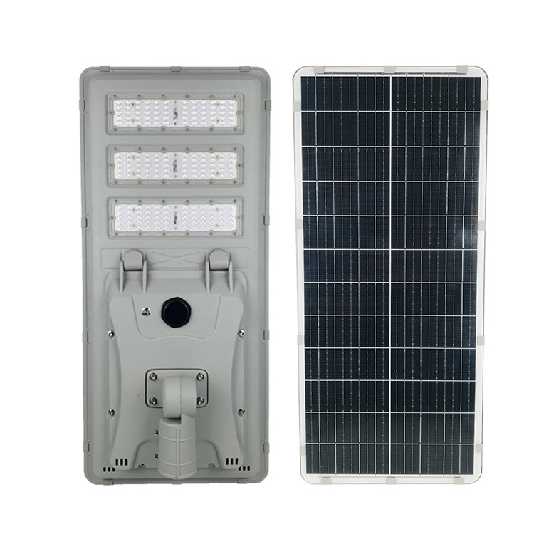 Lâmpada de Rua Solar Integrada com Sensor de Movimento para Jardim com Bateria de Parede