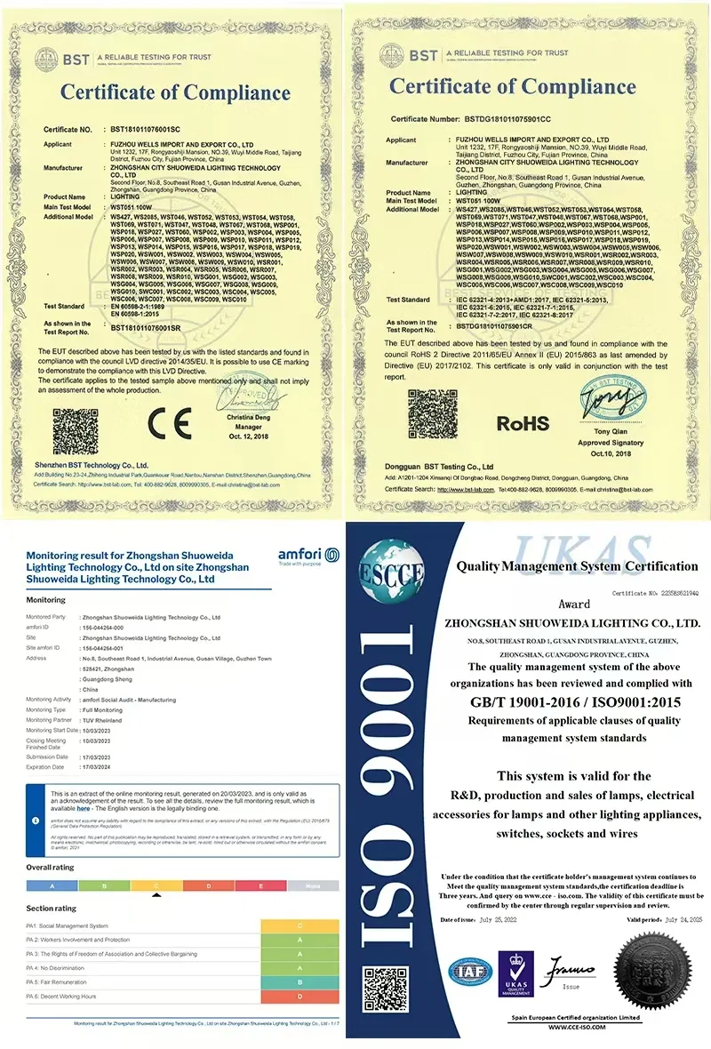 Certificados de Qualidade