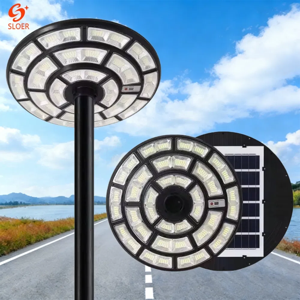 Luz de rua solar tipo split Sloer com configuração de bateria e painel separados