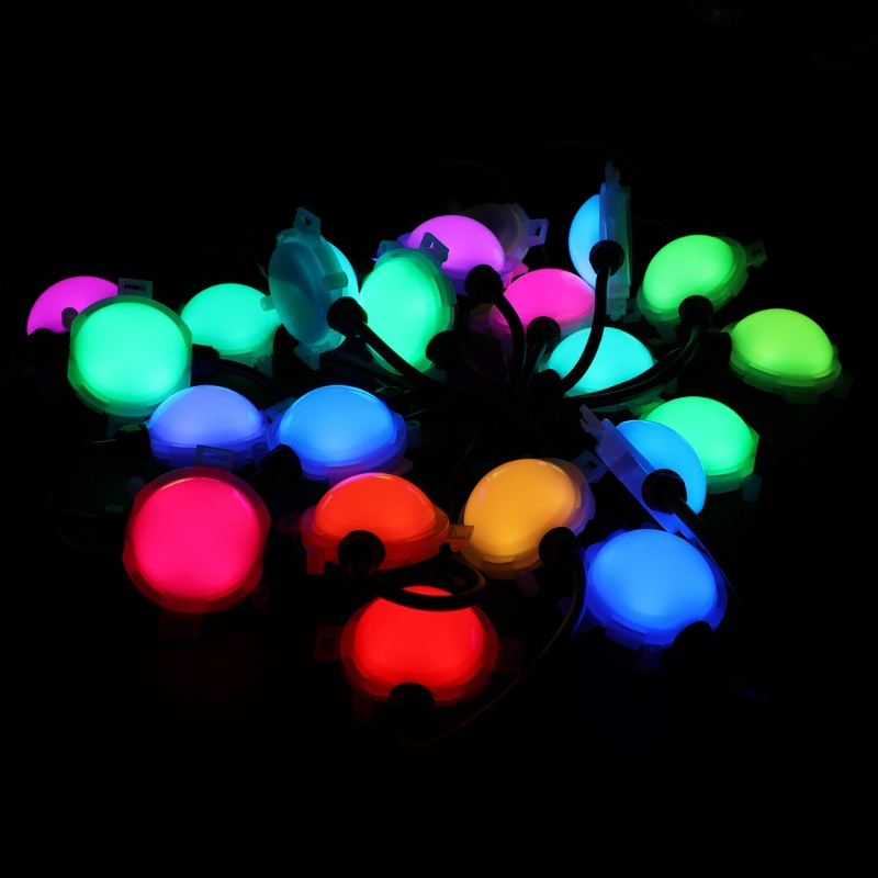 Decoração de Natal com Luzes de Bola de Pixel LED para Árvore de Natal DMX String Inteligente