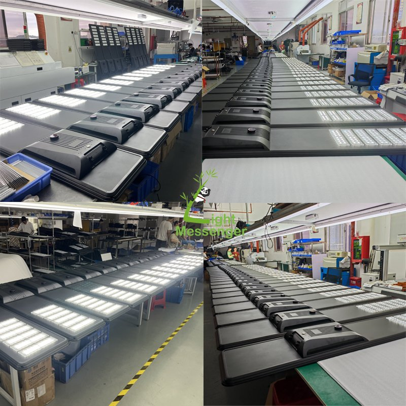 210lm/W Fábrica de Projetos de Qualidade 60W/80W/100W/150W/200W/300W Lâmpada de Rua Solar Integrada com Painel Solar, Tudo em Um, Lâmpada de Rua LED Solar para Exterior