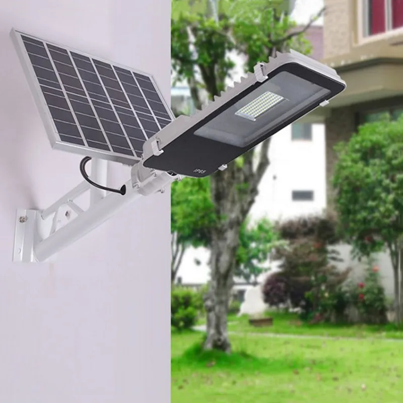Luminária de Rua Solar de Alumínio Fundido 100W Tipo Dividido