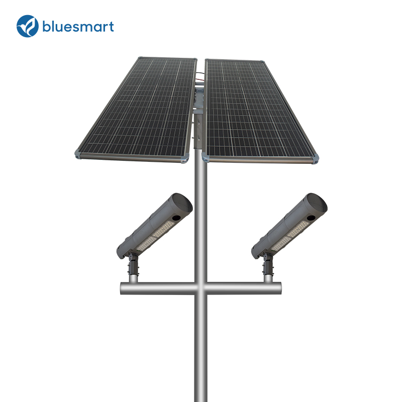 180lm/W 100W Luz de Rua Solar LED para Exterior com Sensor de Movimento