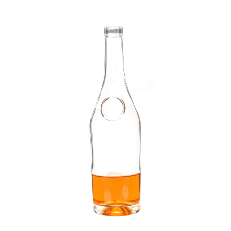 Wholesale 700ml Round Clear Liquor Glass Bottle Manufacturer, Suppliers