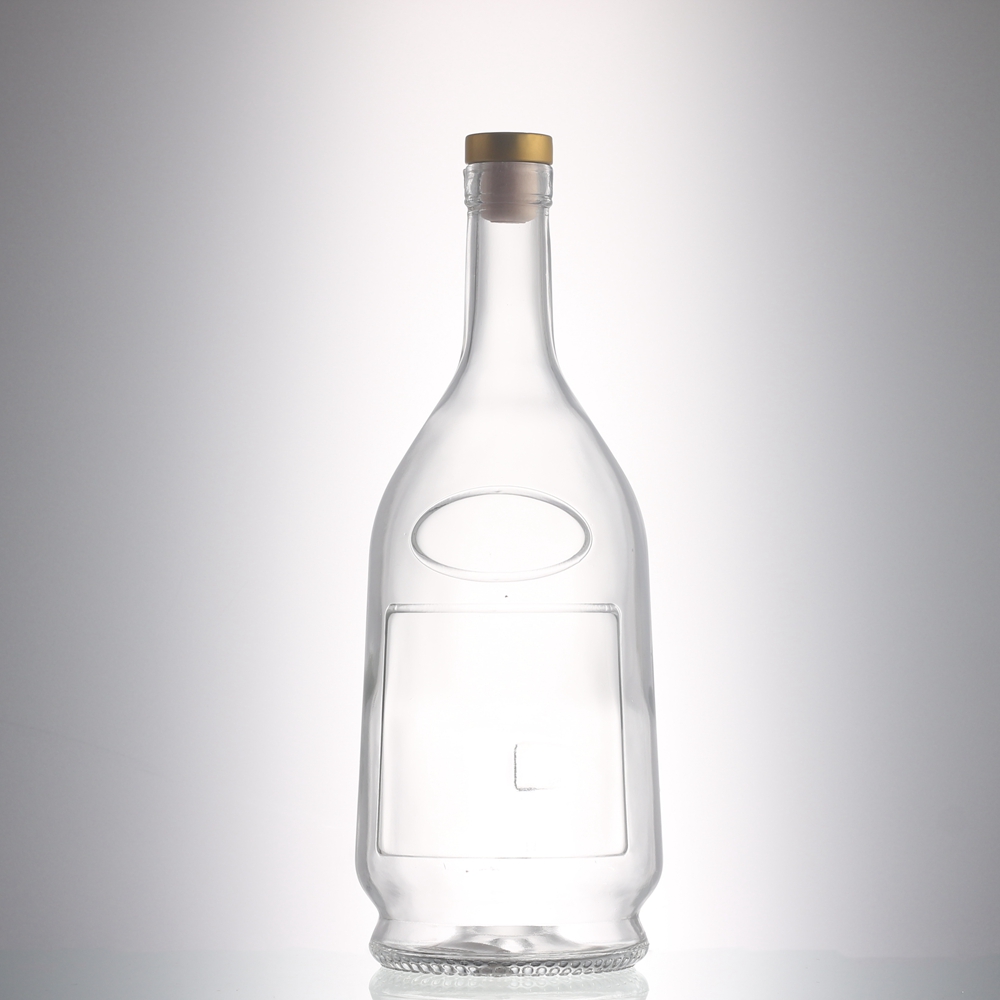 China 1000 ml Design Liquor Glass Logo Bottle  Manufacturer, Suppliers