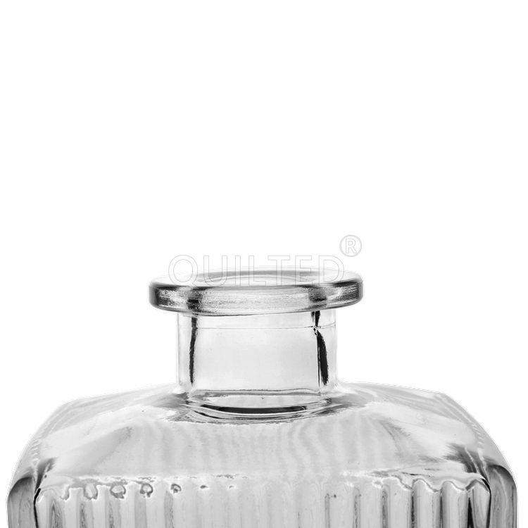 China factory 500ml square liquor clear glass whsiky bottle 