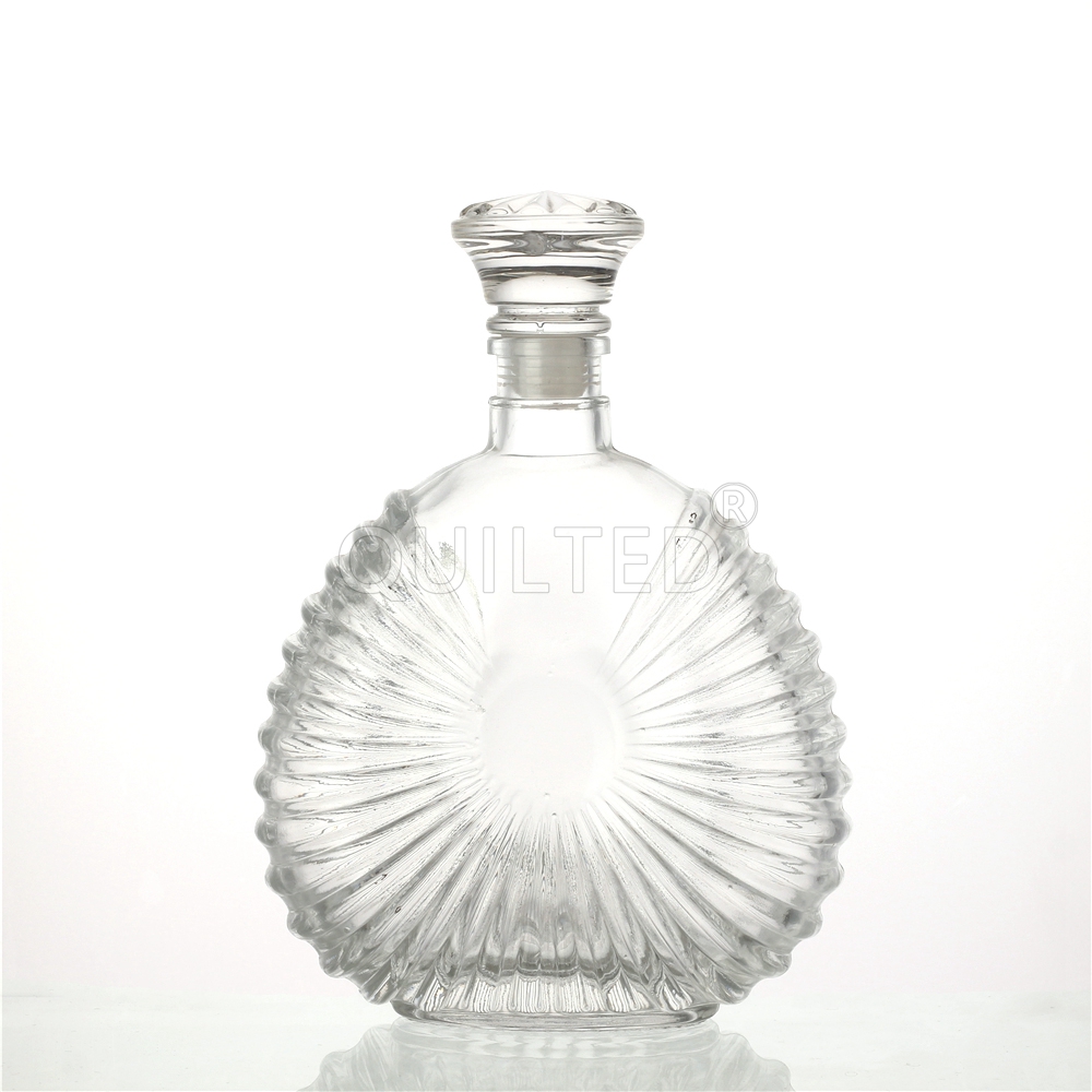 Wholesale 700 ml flat clear liquor glass brandy bottle  Manufacturer, Suppliers