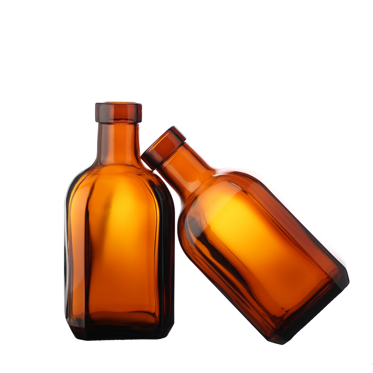 China Custom brown color liquor glass bottle with cork Manufacturers, Suppliers