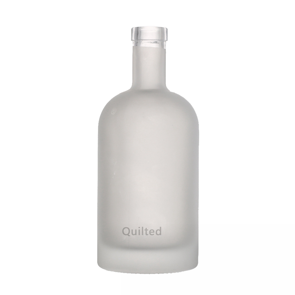 1000 ml Frosted Glass Bourgogne Marquise Wine Bottle
