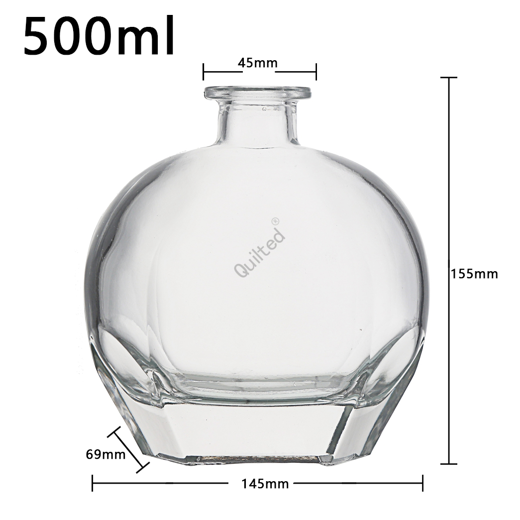 Liquor glass bottle 500ml