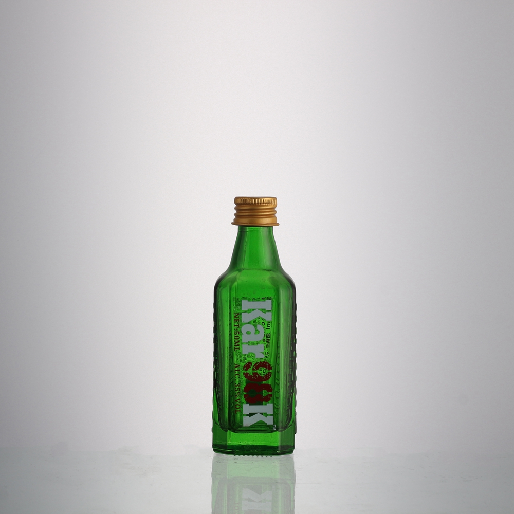Wholesale Mini size liquor 50 ml glass vodka bottle with screw  Manufacturers, Supplier