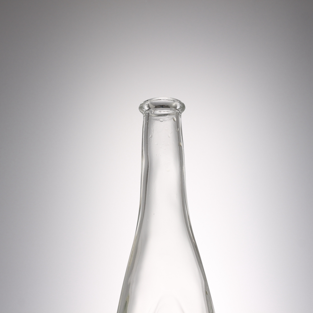 China 1000 ml flat round long neck liquor glass bottle  Manufacturers, Supplier