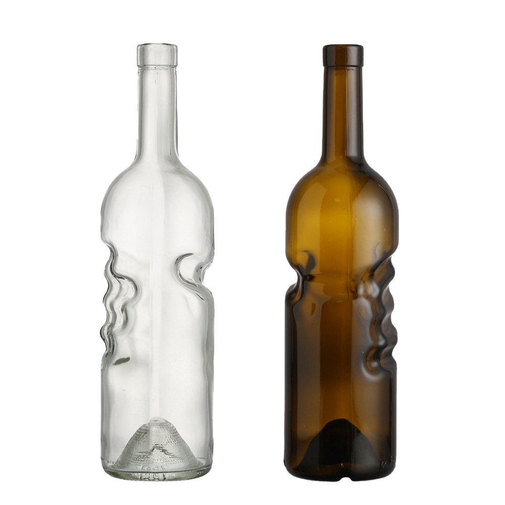 China Custom shape 750 ml liquor whisky glass bottle  Manufacturers, Suppliers