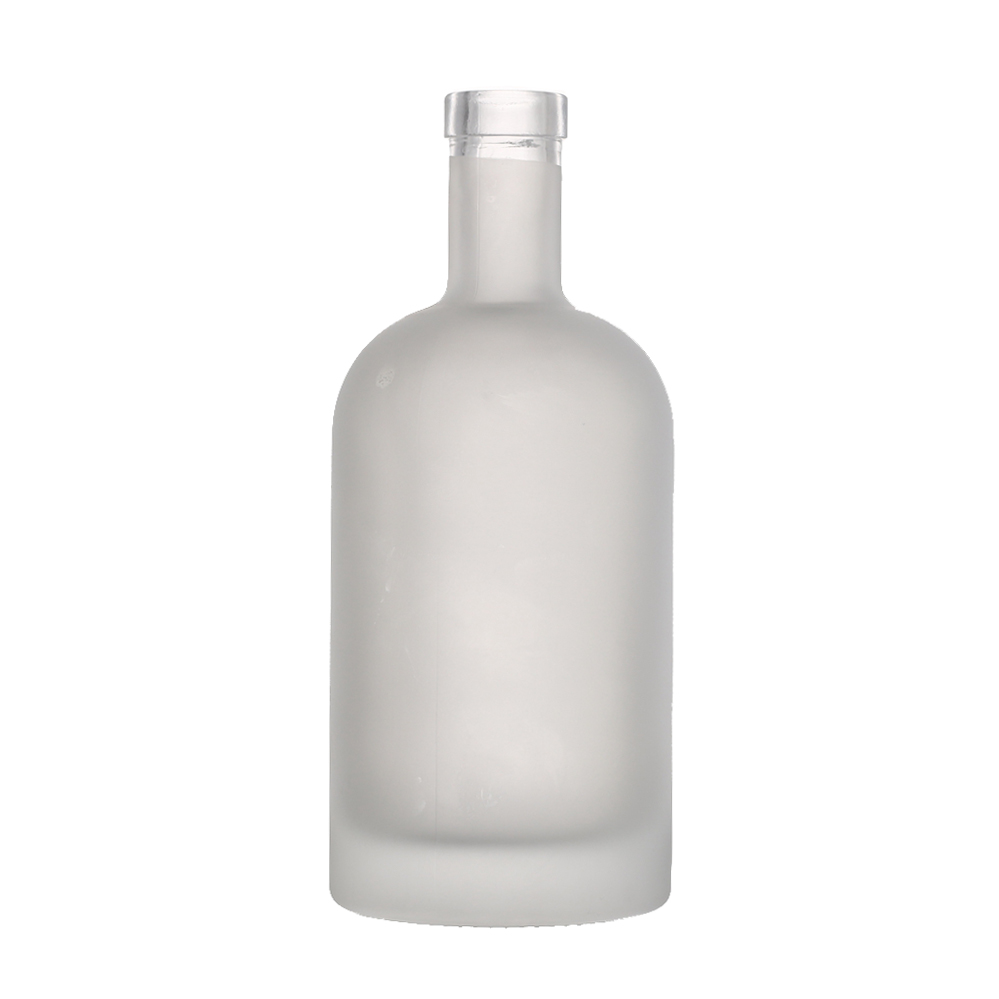 frosted glass bottle