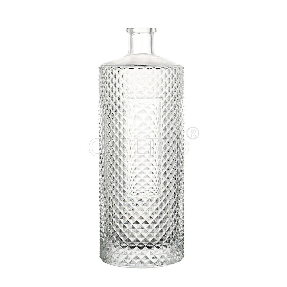China 1000 ml elegant liquor glass tequila bottle Manufacturers, Supplier