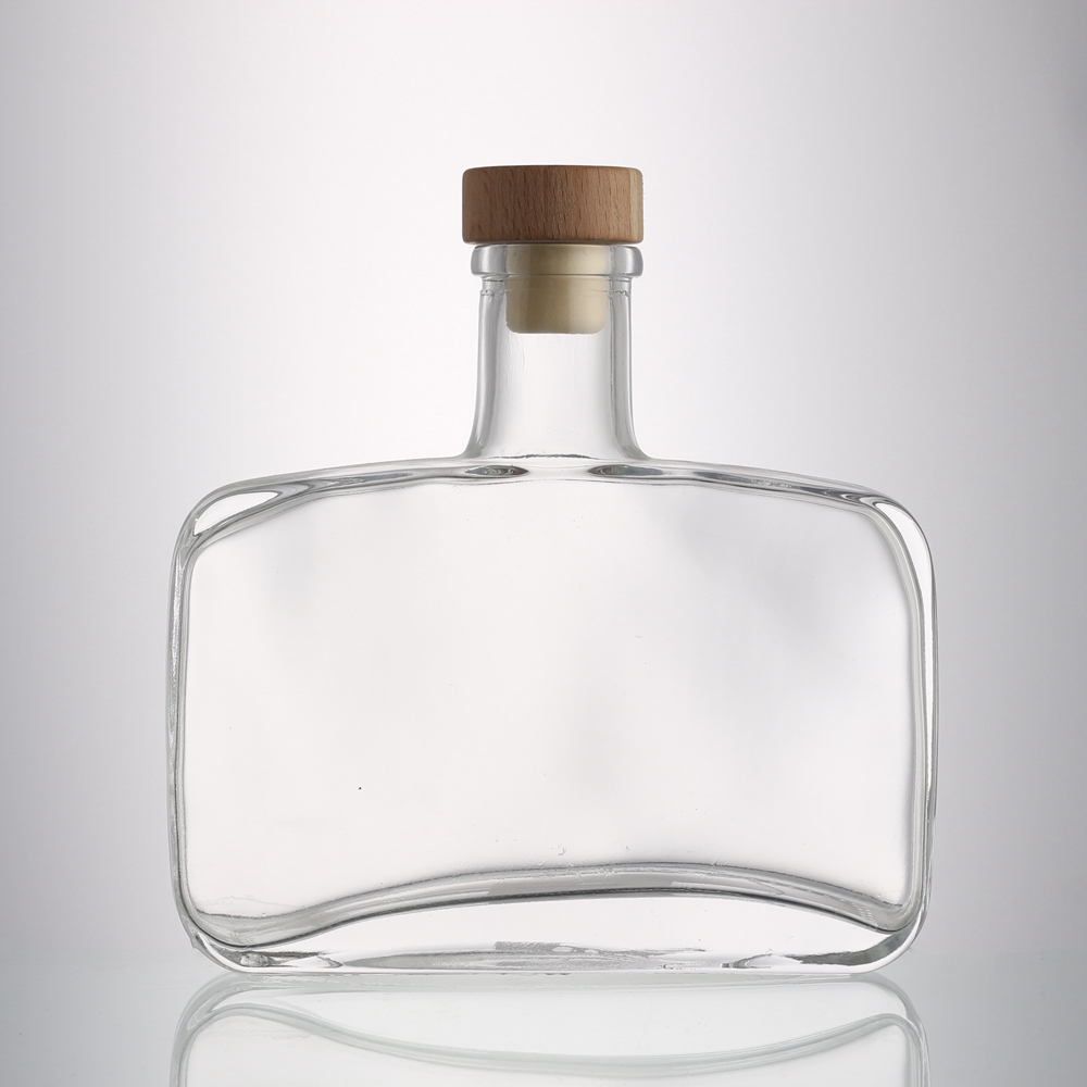 Wholesale Flat Shape Glass Bottle For Liquor  Manufacturer, Suppliers