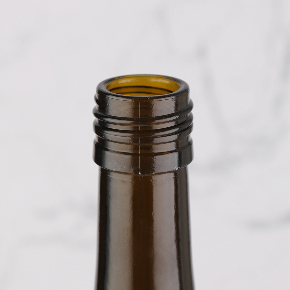 Wholesale 750 ml amber color red wine bottle with screw  Manufacturer, Supplier