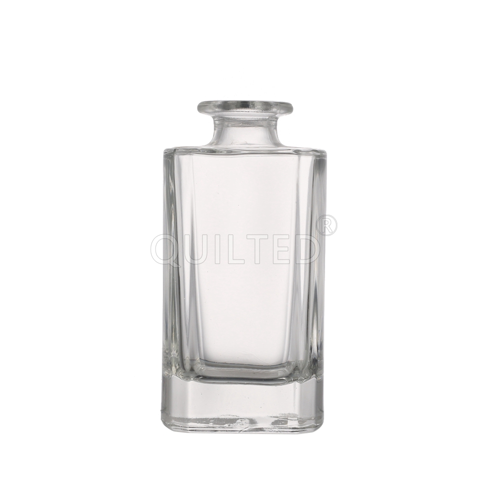 Wholesale Square shape 200 ml liquor glass vodka bottle with lid   Manufacturer, Supplier