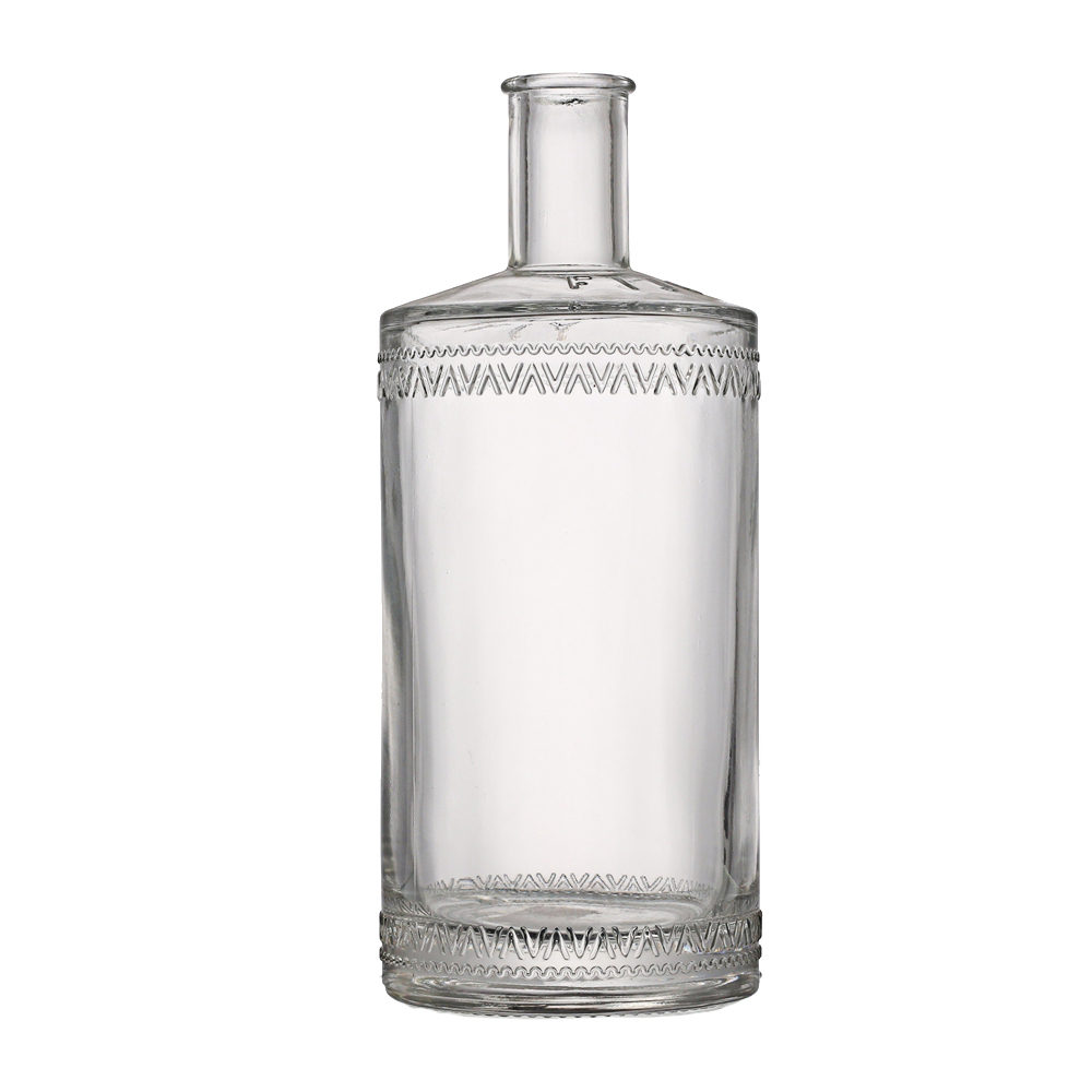 Wholesale Custom clear glass 1000 ml logo liquor bottle Manufacturer, Supplier