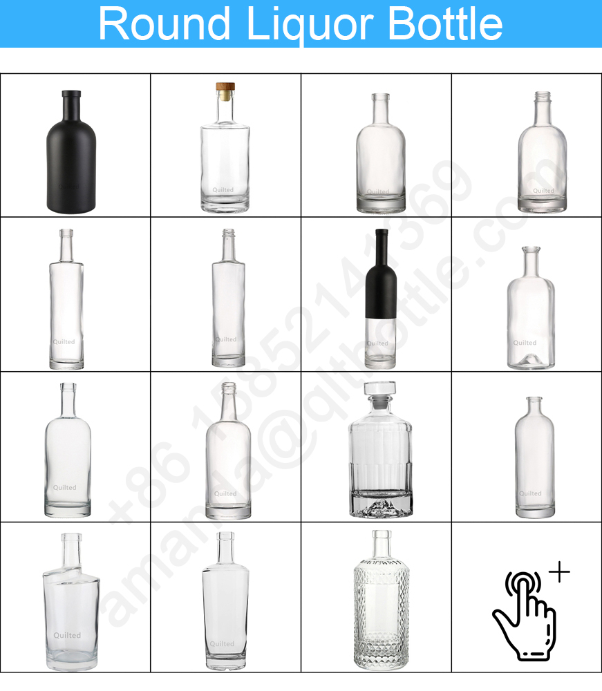 transparent glass bottle design
