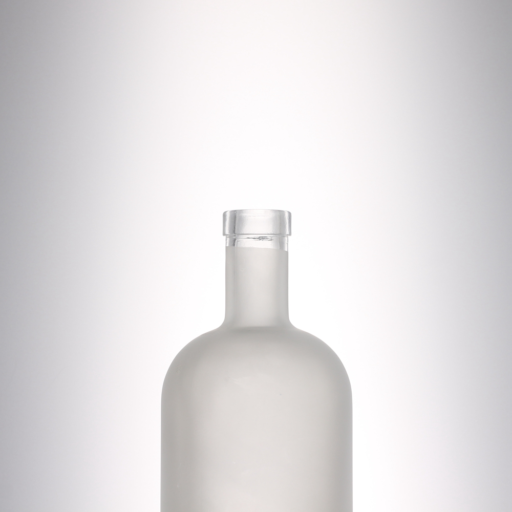 China 1000 ml frosted glass liquor bottle with cork  Manufacturer, Manufacturers