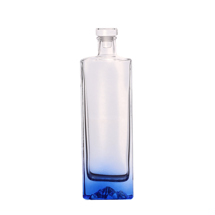 Wholesale 500ml Blue Colored Liquor Glass Bottles Manufacturers, Supplier