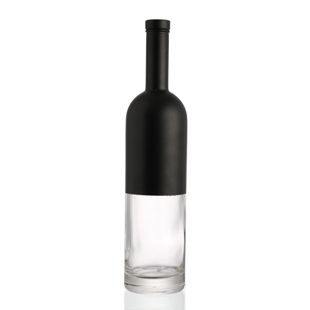 China Custom 750 ml black glass liquor bottle  Manufacturers, Supplier