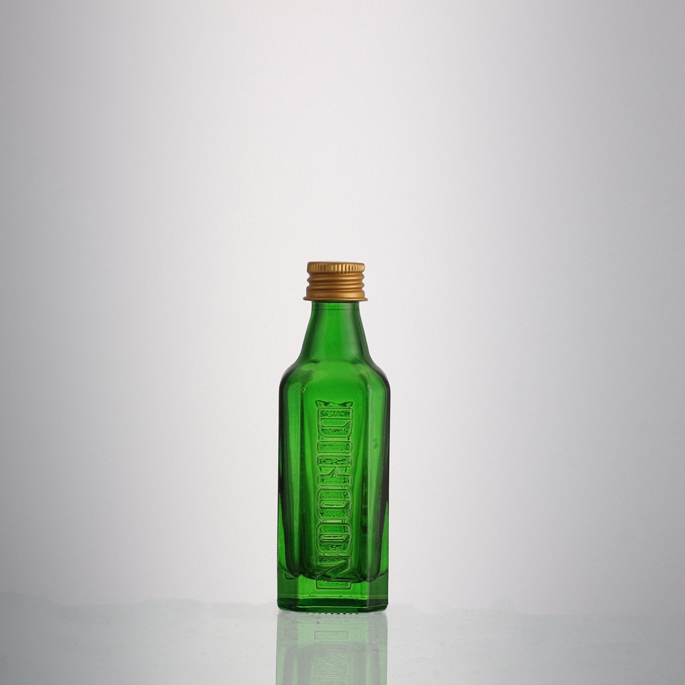 Wholesale Mini size liquor 50 ml glass vodka bottle with screw  Manufacturers, Supplier