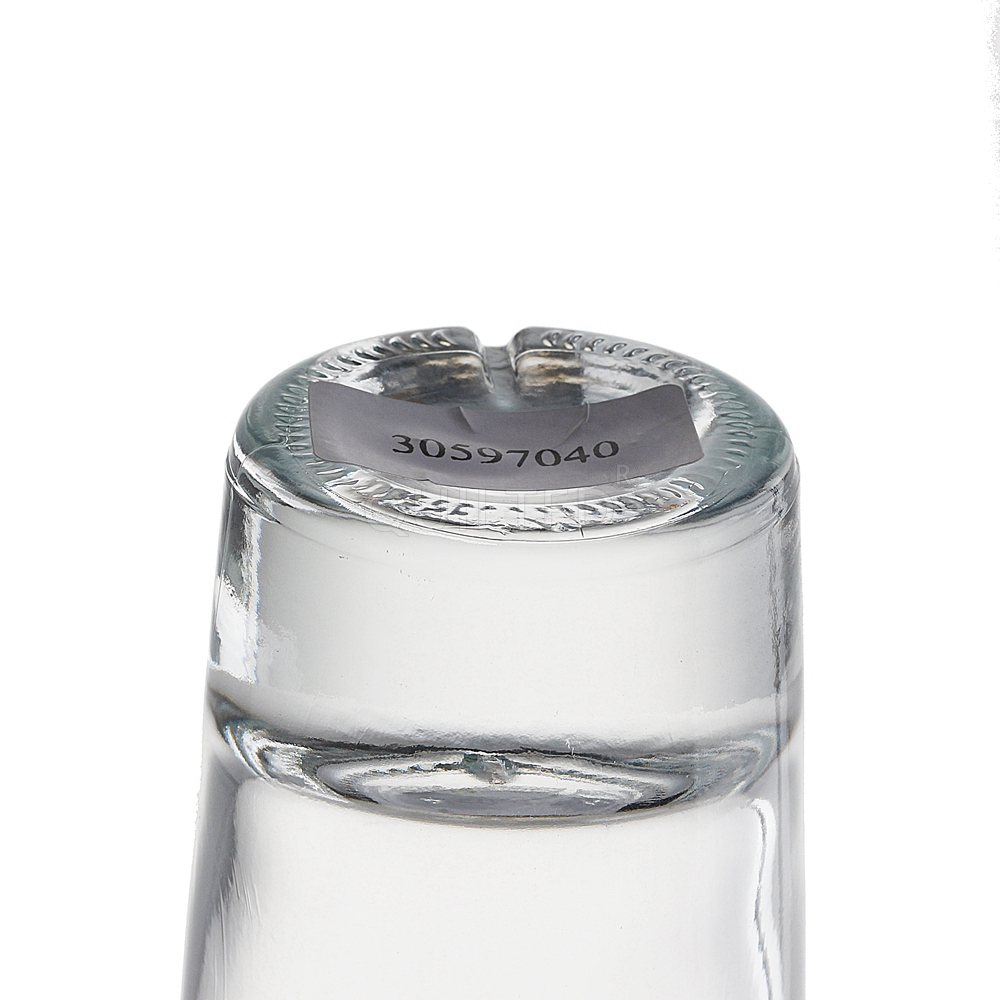 China 375 ml falt liquor glass gin bottle with screw