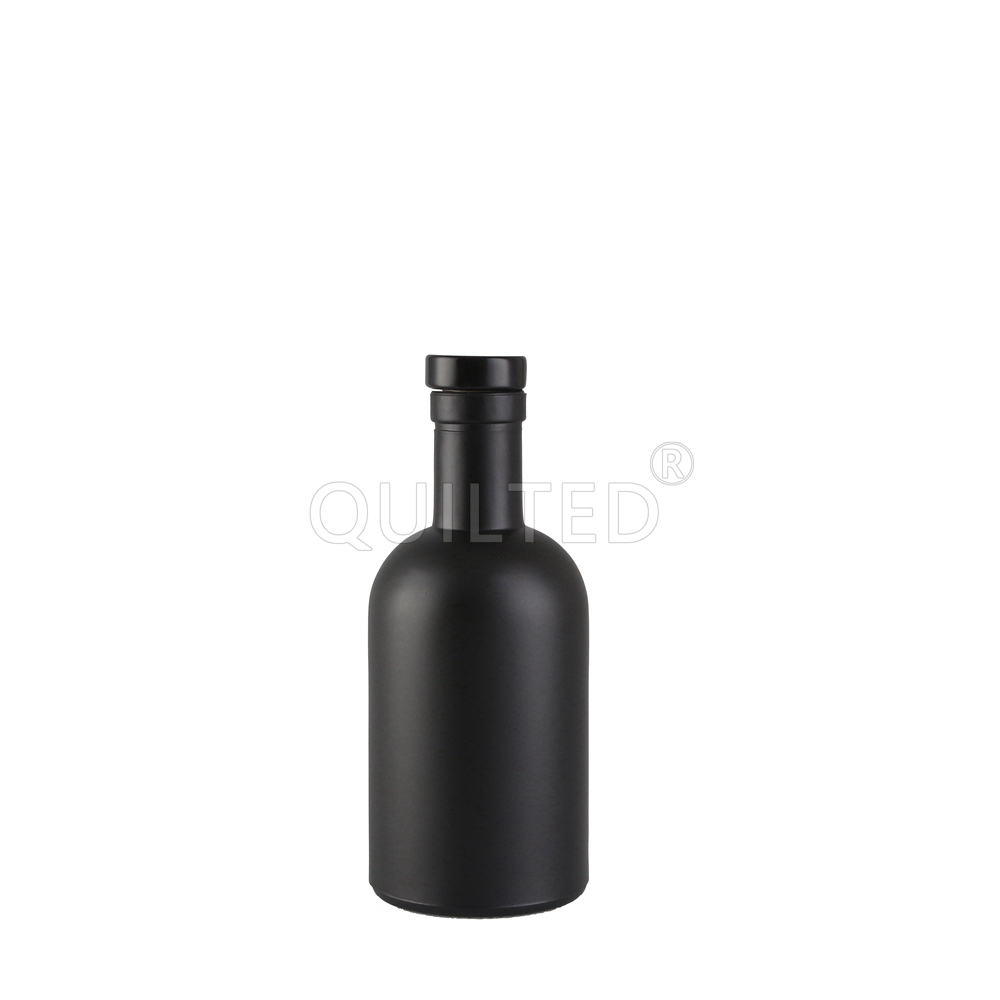 Wholesale 200 ml black round liquor glass vodka bottle  Manufacturers, Supplier