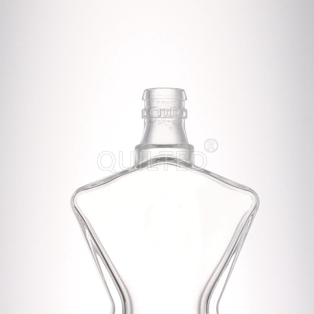 China 250 ml Pentagram shape clear liquor glass vodka bottle  Manufacturers, Supplier