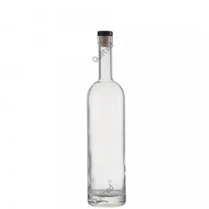 750ml Serenade Clear Glass Bottle for Liquor — sleek modern spirit bottle design