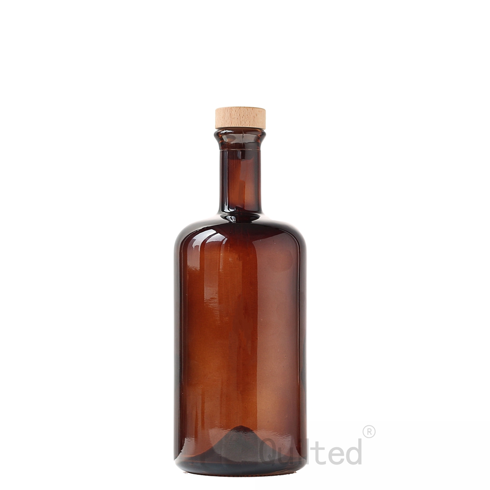 Wholesale Design 700 ml glass vodka bottle with cork  Manufacturer, Supplier