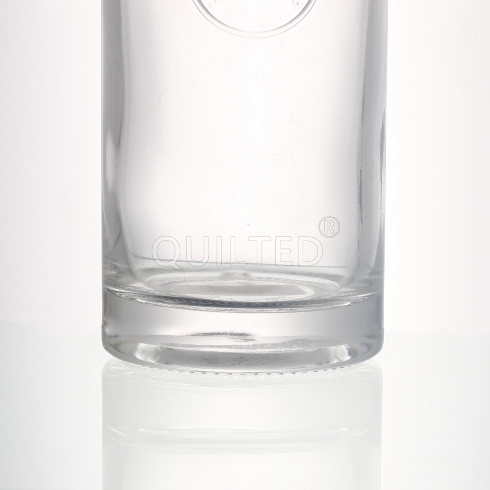 China Small round 375 ml clear liquor glass gin bottle  Manufacturers, Supplier