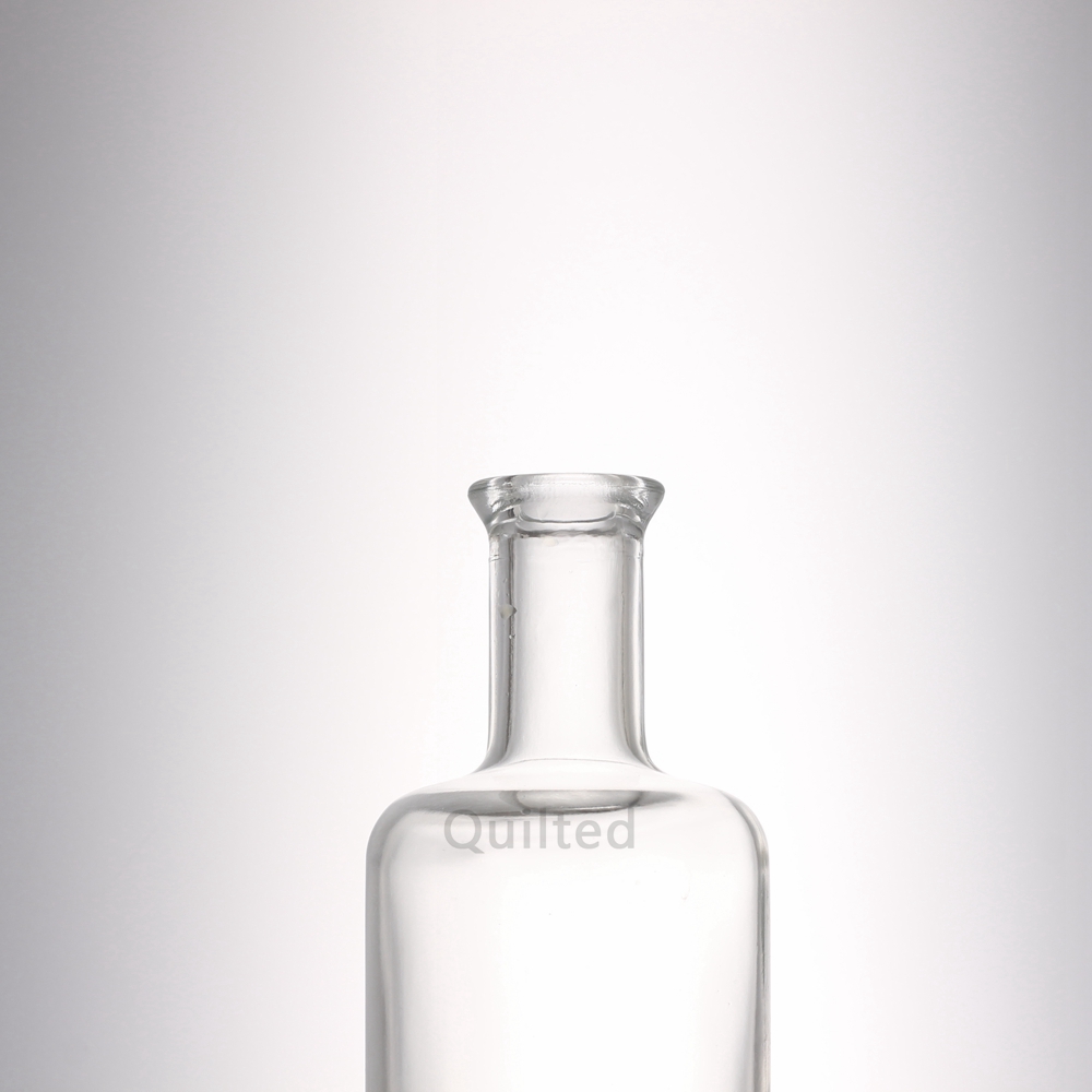 China Design 375 ml clear liquor glass gin bottle with cork Supplier, Suppliers