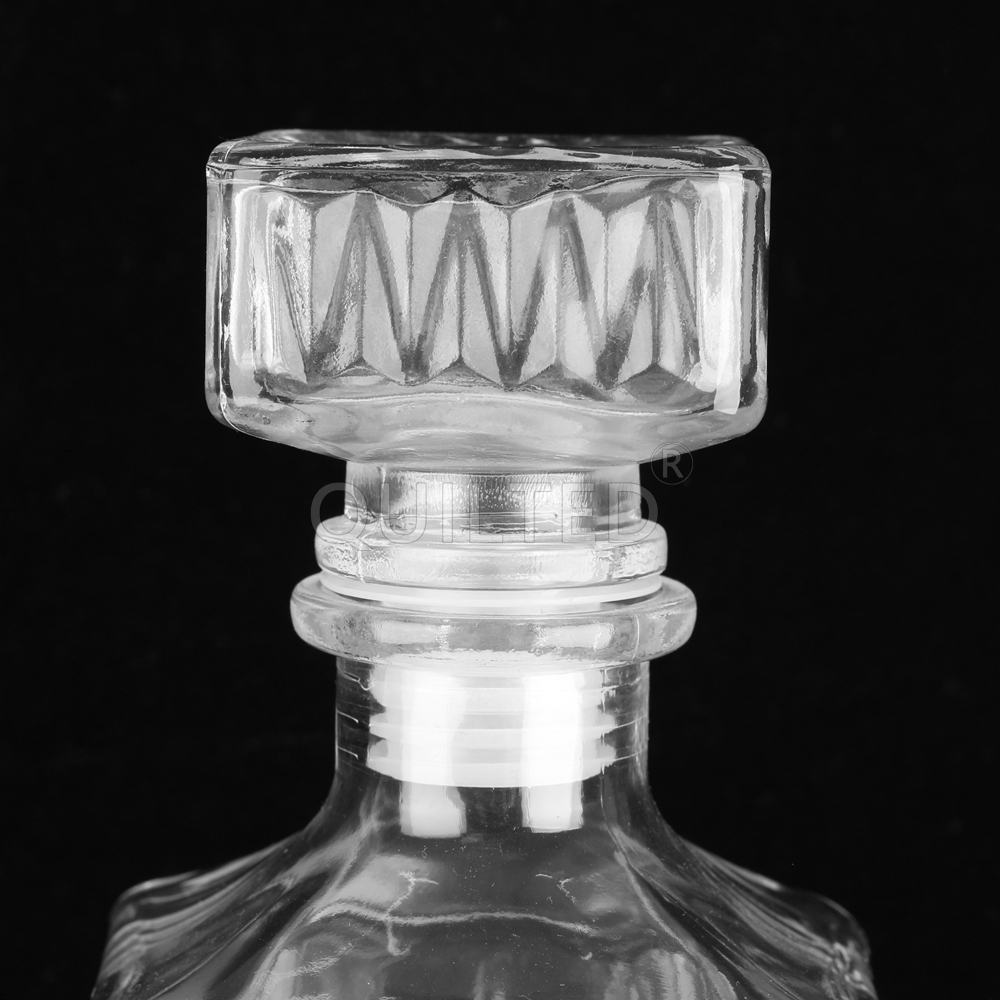 Wholesale 700 ml square shape liquor glass whisky bottle decanter  Manufacturer, Supplier