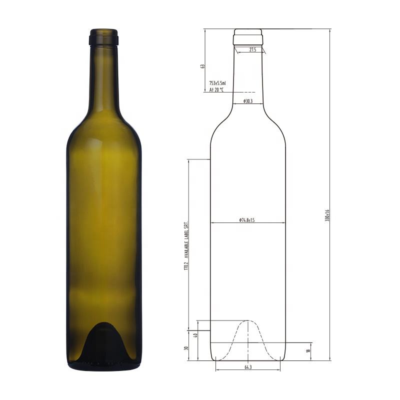 Wholesale W-216 Antique Green Wine Bottle  Manufacturer, Manufacturers