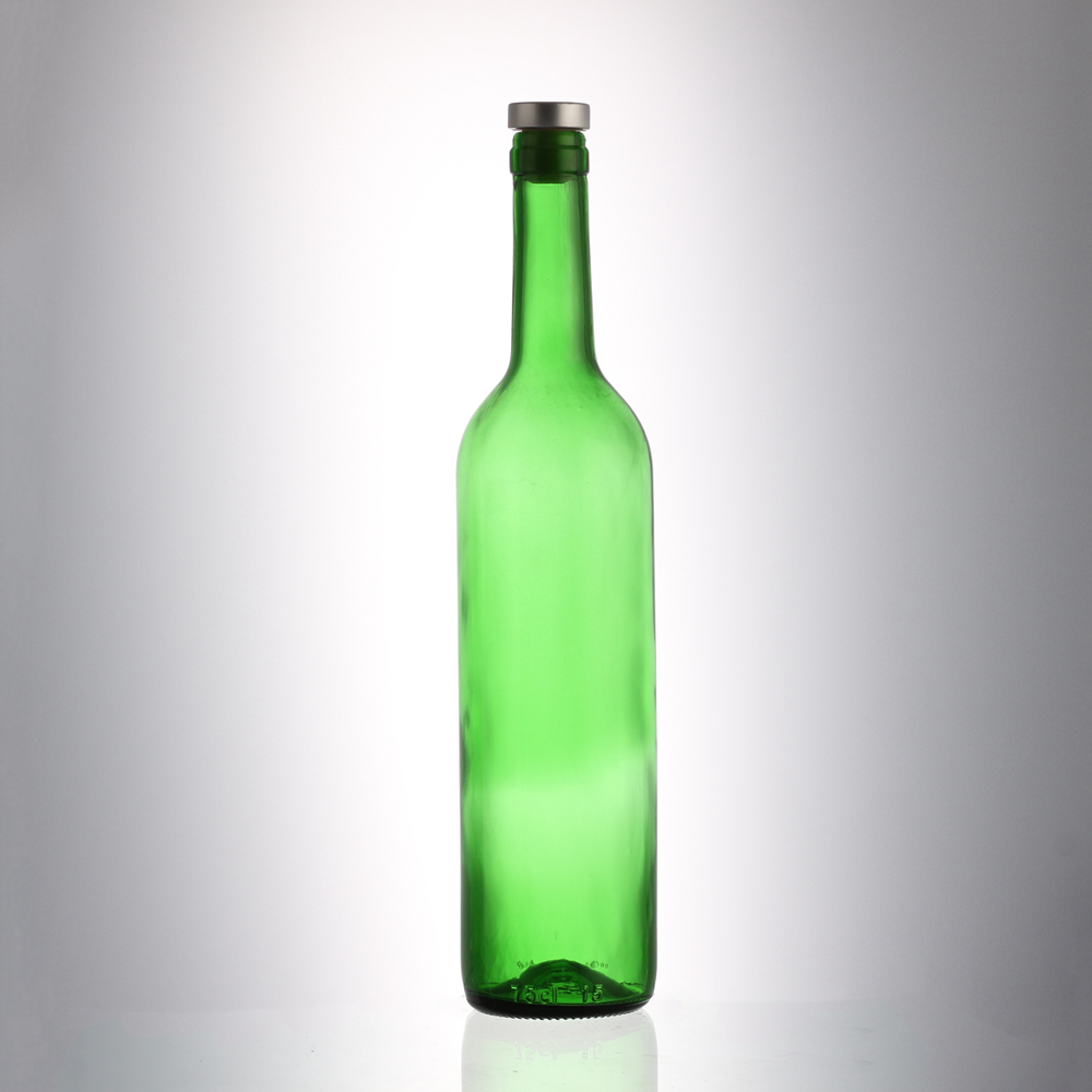 Wholesale 750 ml light green color liquor wine glass bottle  Manufacturer, Supplier