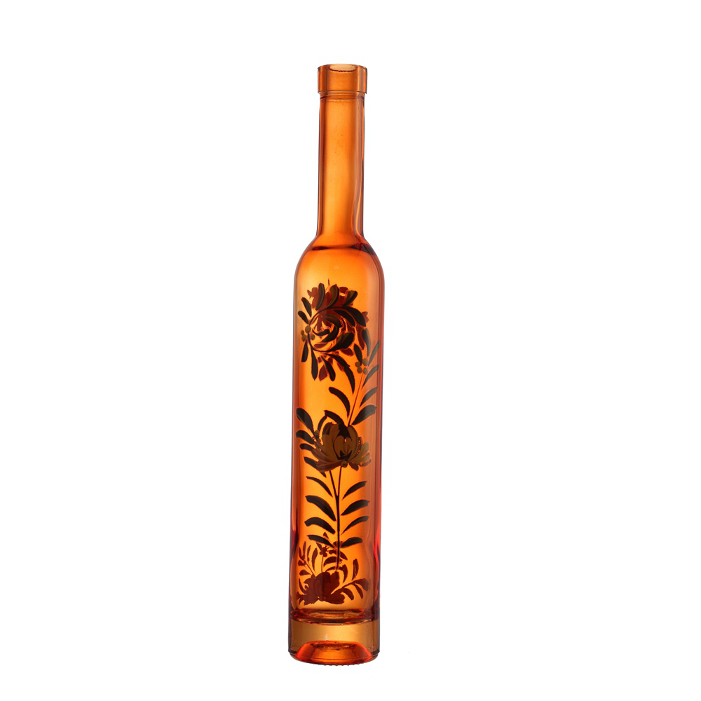 China Design 375 ml decal paper Clear liquor glass bottle  Supplier, Suppliers