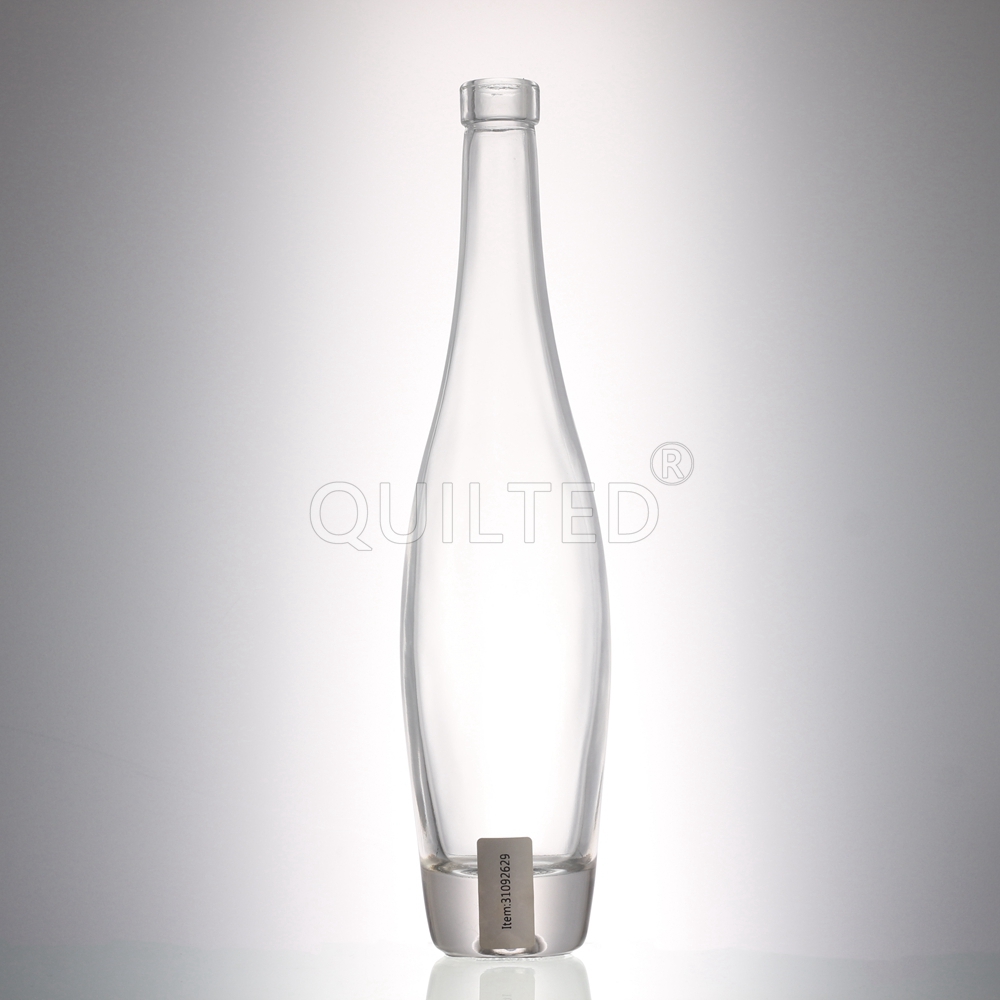 China Design 500 ml clear liquor ice wine glass bottle 