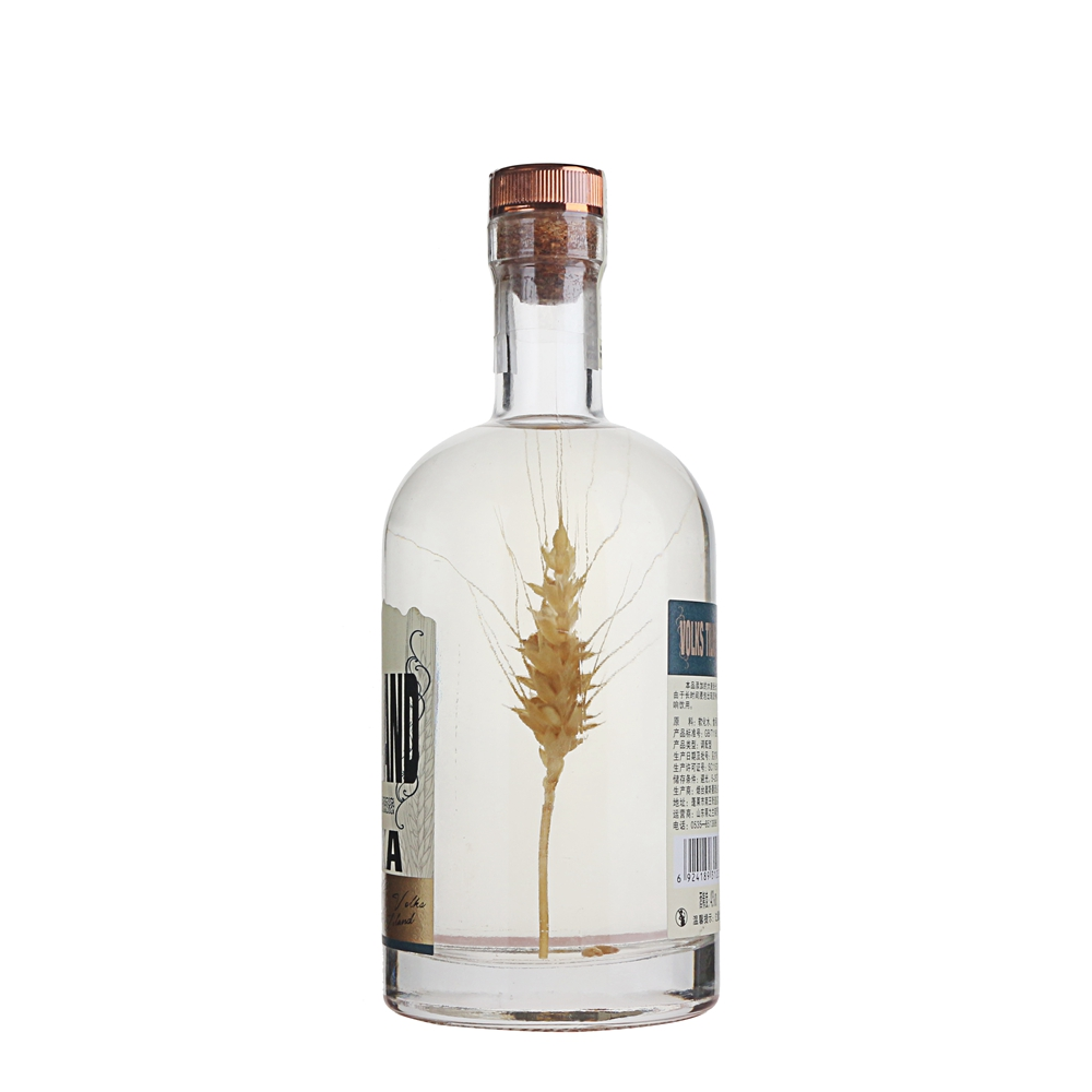 Wholesale Factory design 1000 ml clear round shape liquor glass bottle  Manufacturers, Supplier